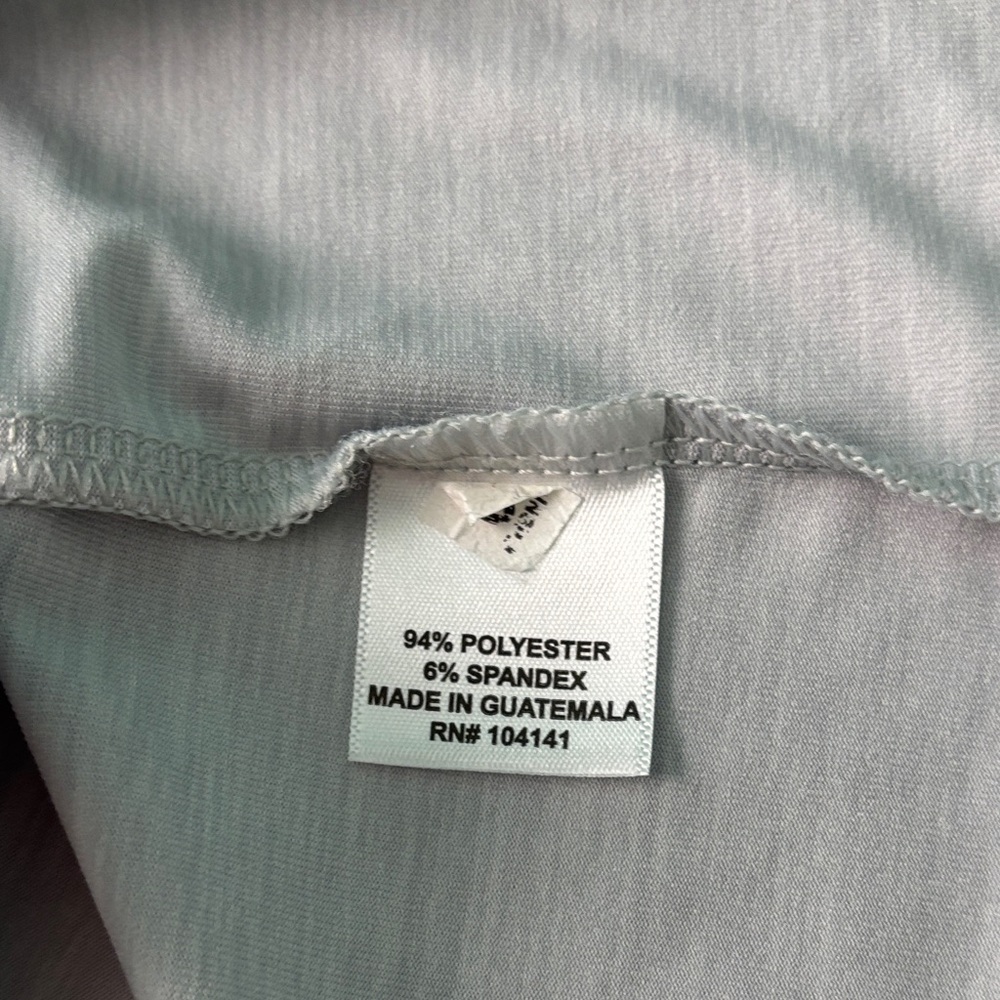 Lady Hagan Light Gray Sleeveless V-Neck Polo Shirt Size Large - Picture 4 of 4